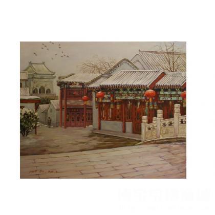 王彦博 京城一景 类别: 风景油画